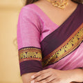 Pink Color  Narayanpet Cotton Saree