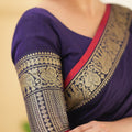 Deep Purple  Narayanpet Cotton Saree