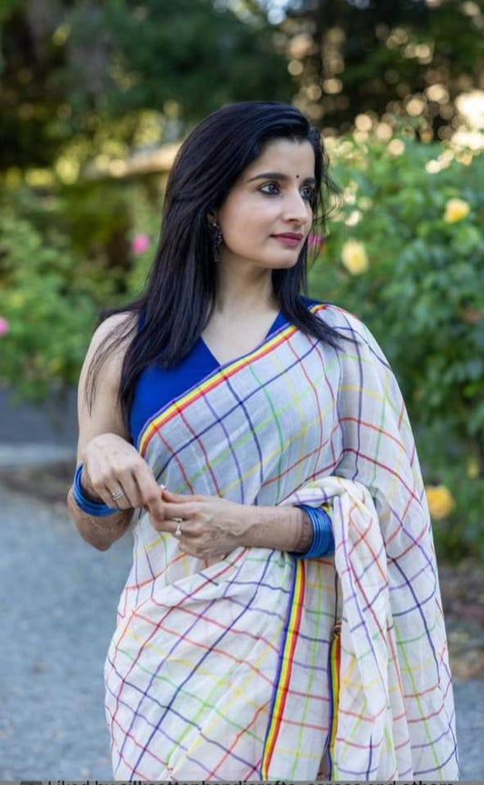 Premium Design LInen Cotton Saree