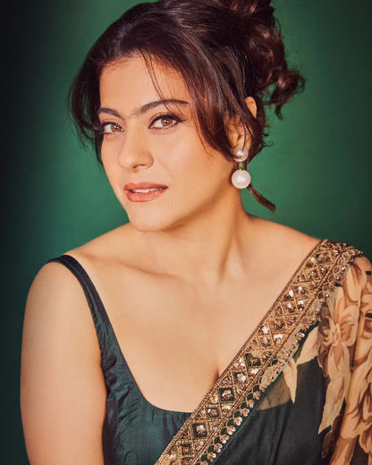 Floral Print Orgenza Silk WIth Heavy lace Broder Saree