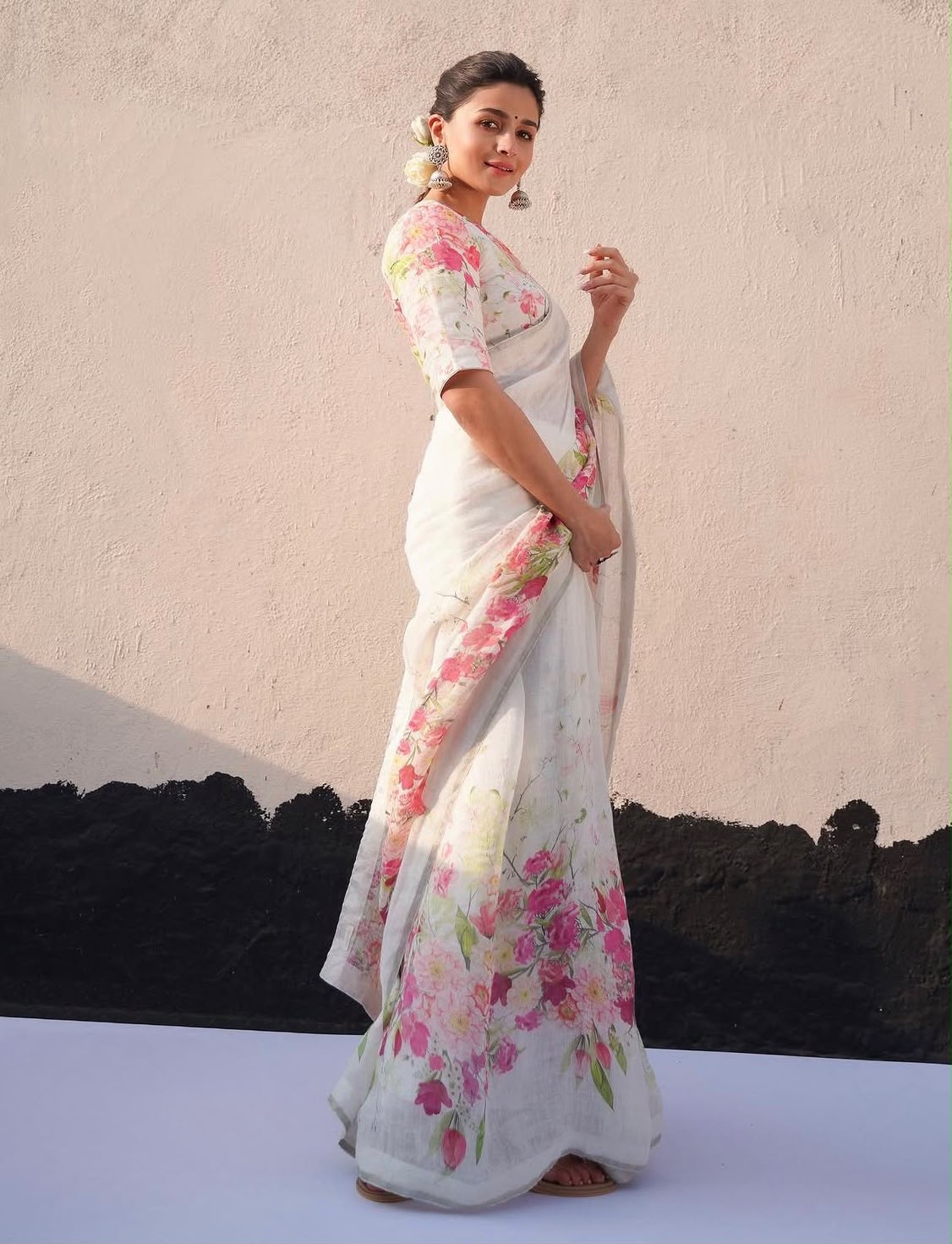 premium Design LInen Cotton Saree