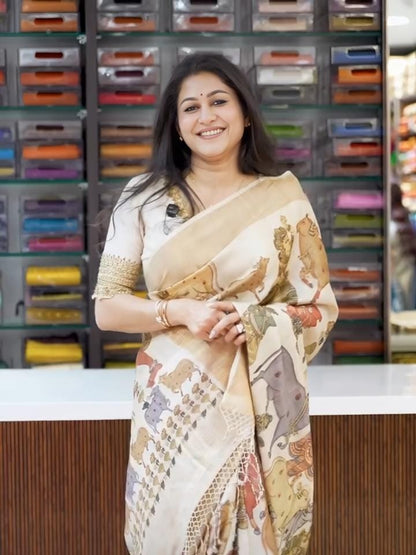 Premium Design LInen Cotton Saree