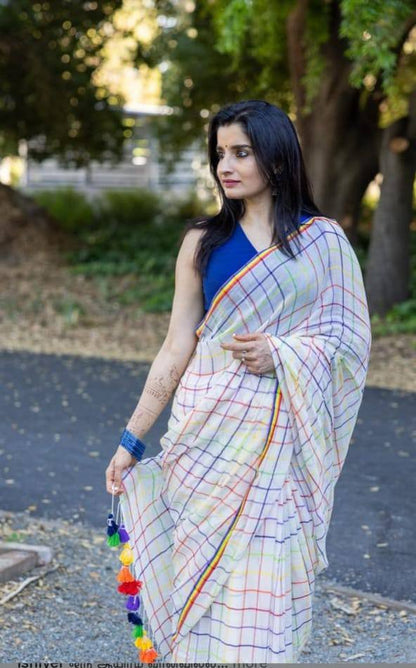 Premium Design LInen Cotton Saree