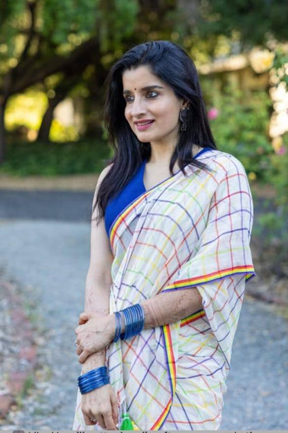 Premium Design LInen Cotton Saree