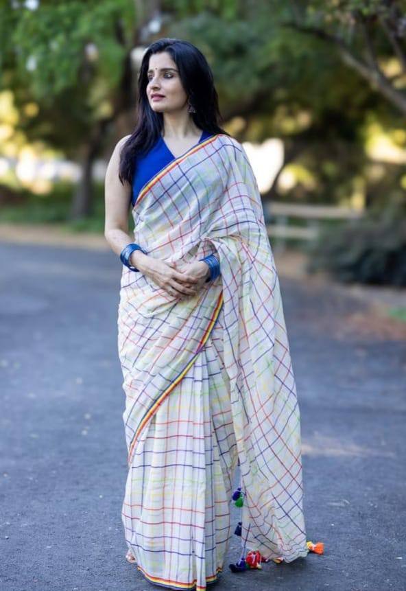 Premium Design LInen Cotton Saree