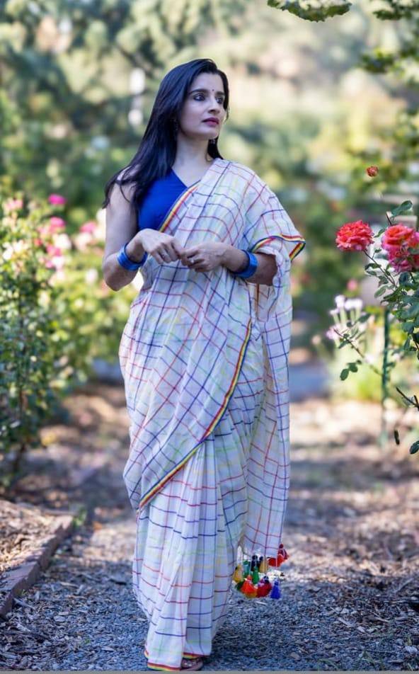 Premium Design LInen Cotton Saree