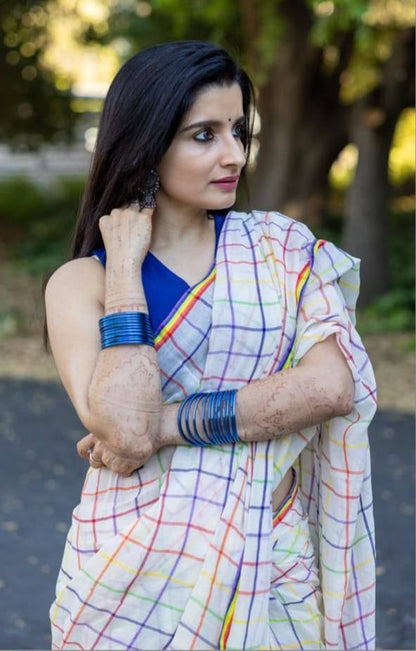 Premium Design LInen Cotton Saree
