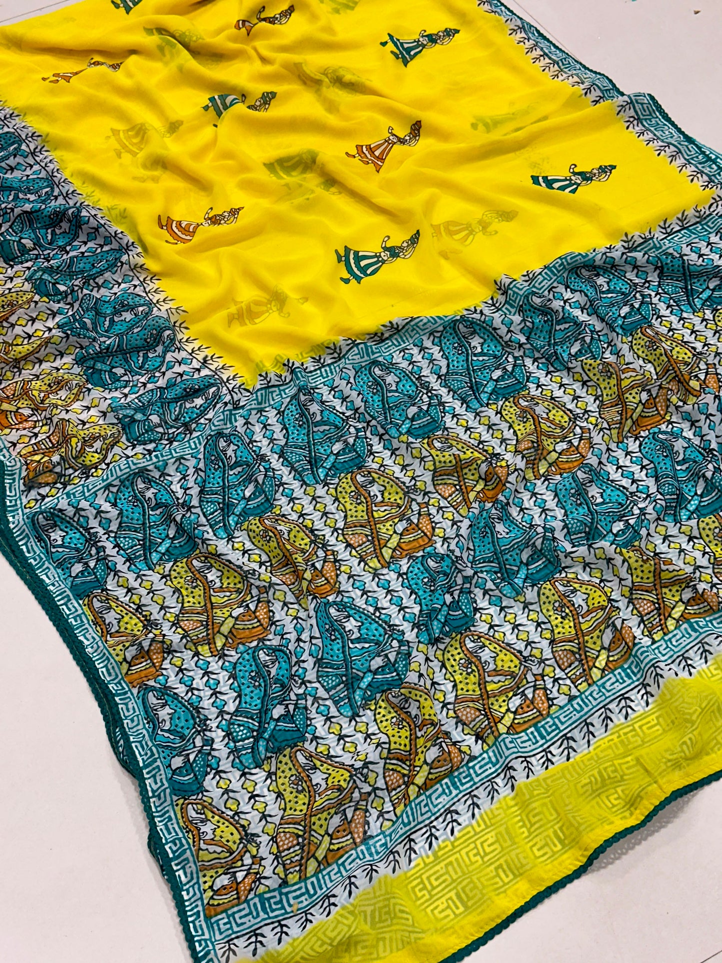 Handcrafted Kalamkari Saree – Traditional Elegance, Modern Charm