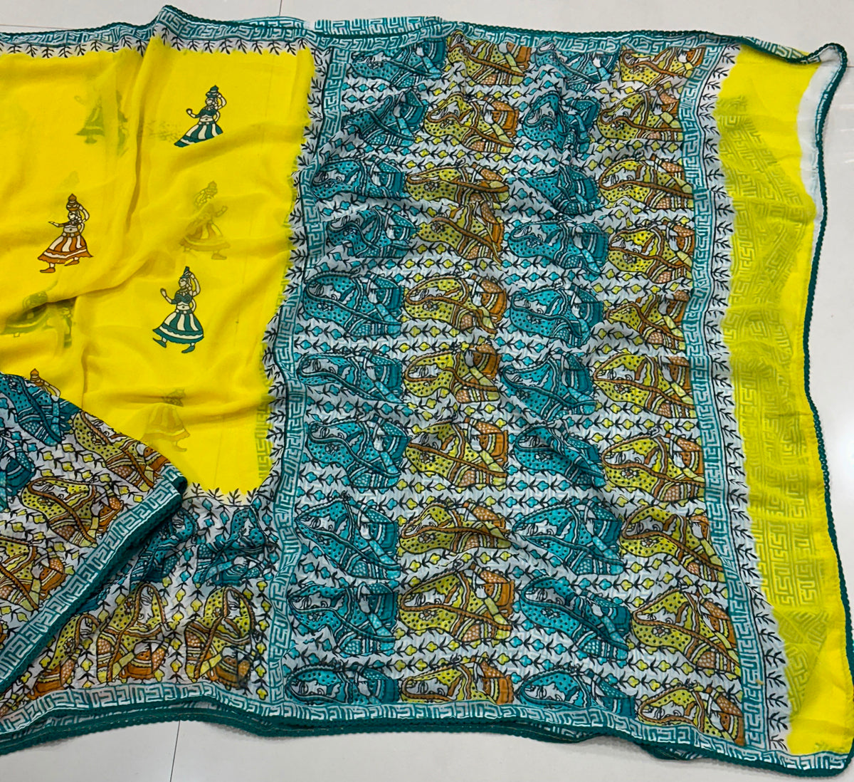 Handcrafted Kalamkari Saree – Traditional Elegance, Modern Charm