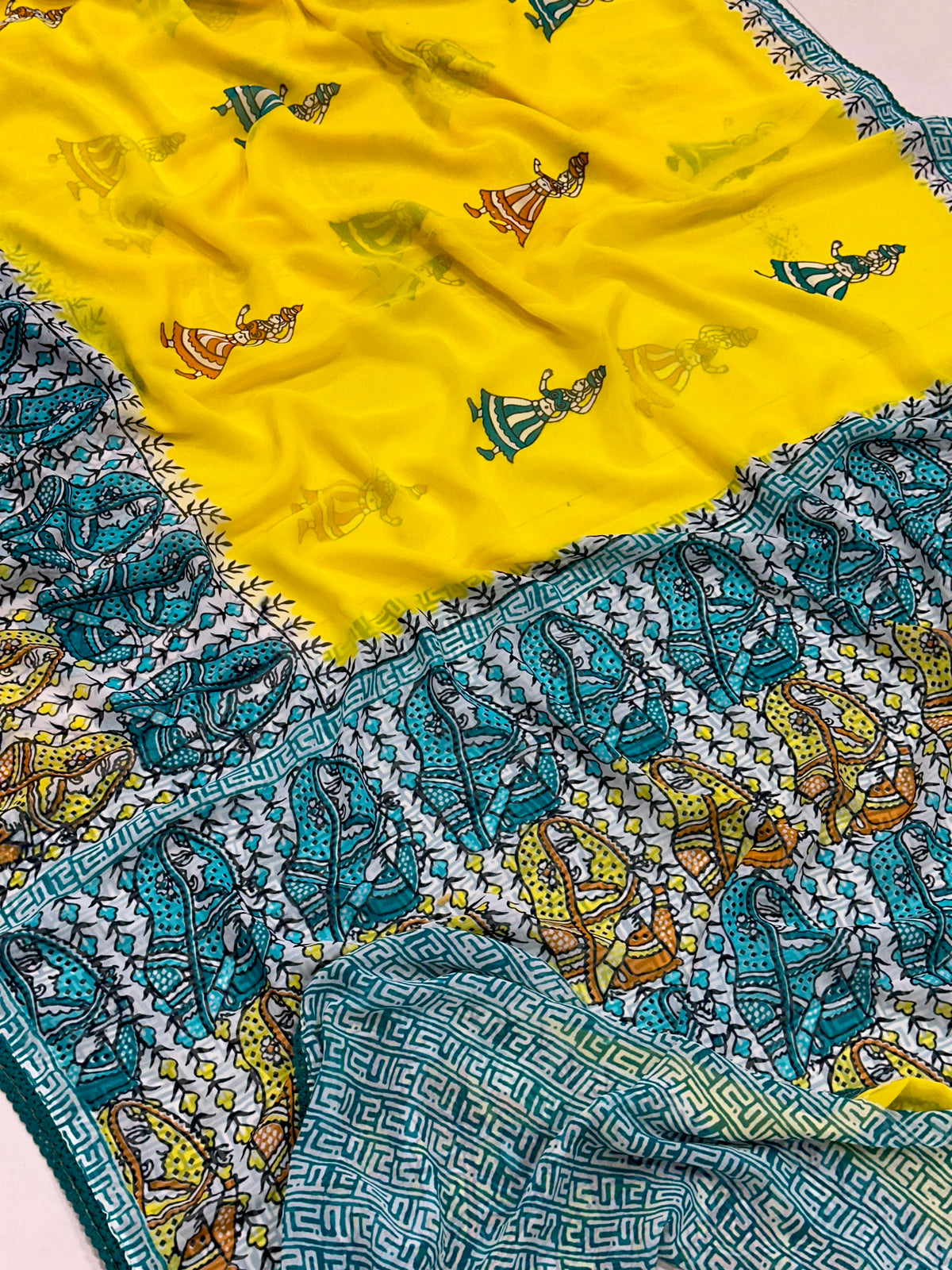 Handcrafted Kalamkari Saree – Traditional Elegance, Modern Charm