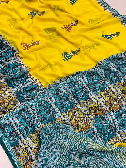Handcrafted Kalamkari Saree – Traditional Elegance, Modern Charm