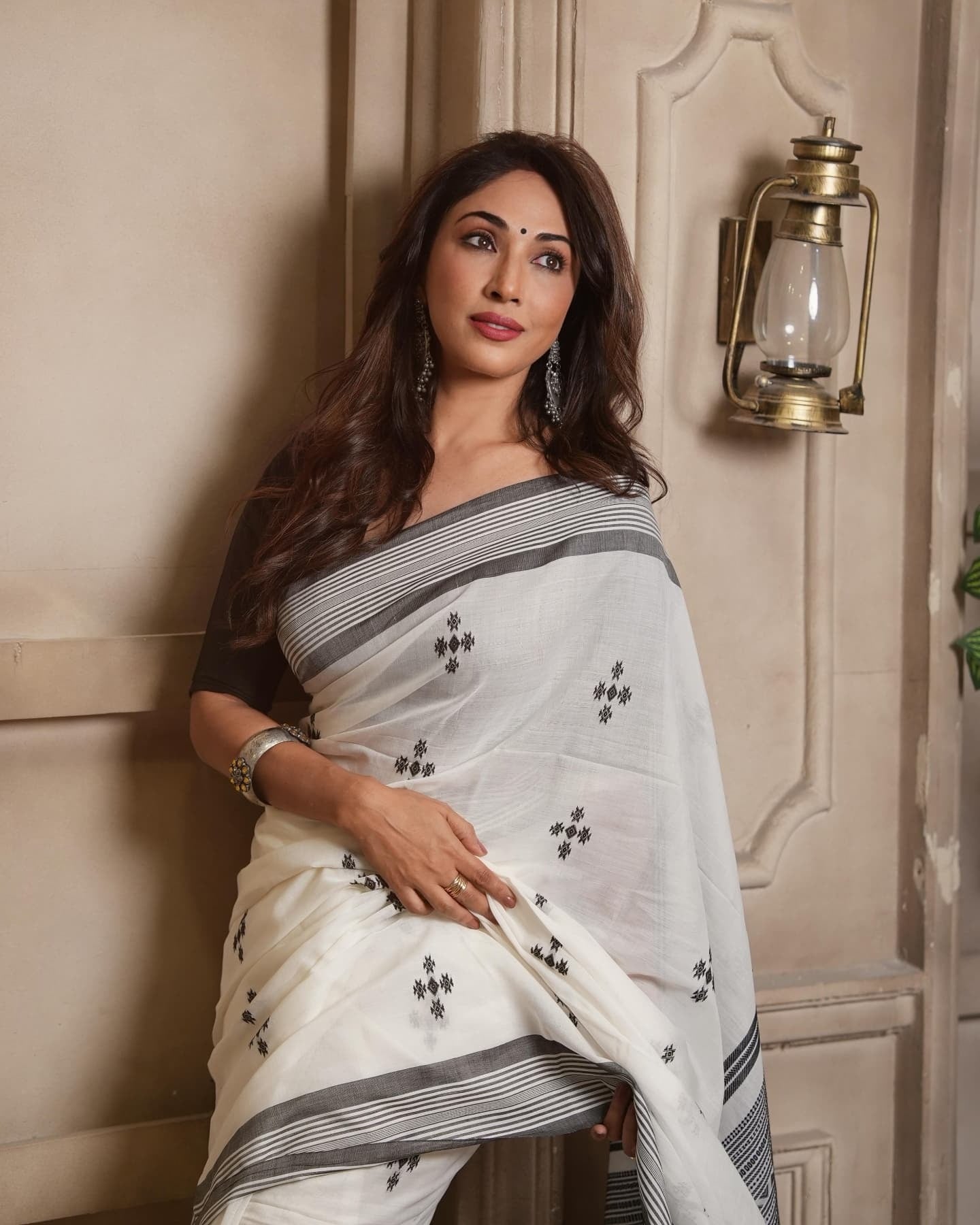 Elegant Linen Cottan Bollywood Stayle Saree
