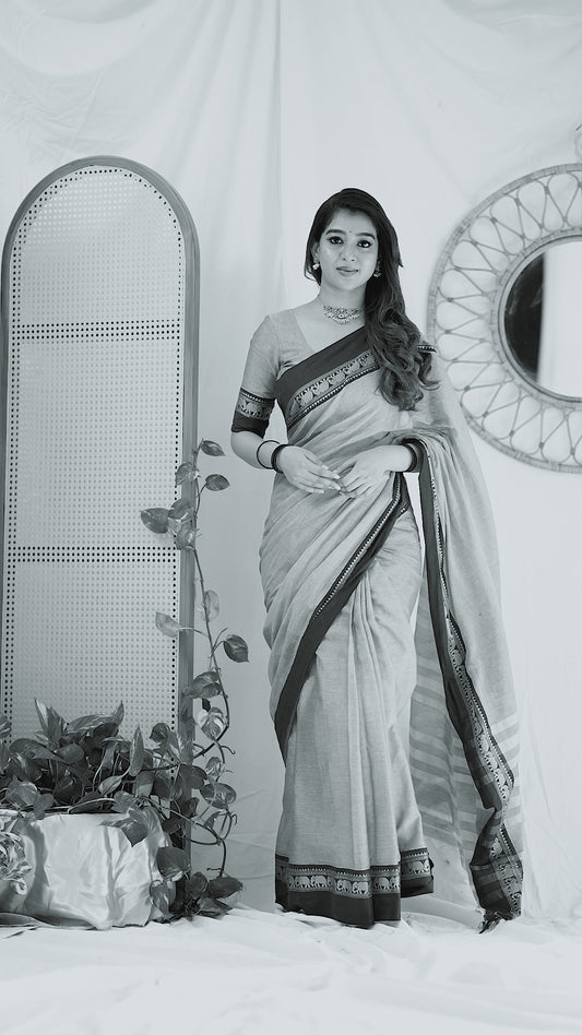 Pink Color  Narayanpet Cotton Saree