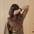 Charcoal Grey  Narayanpet Cotton Saree
