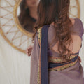 Lavender  Narayanpet Cotton Saree