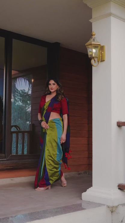Nritya Rang Pure Handloom Cotton Saree